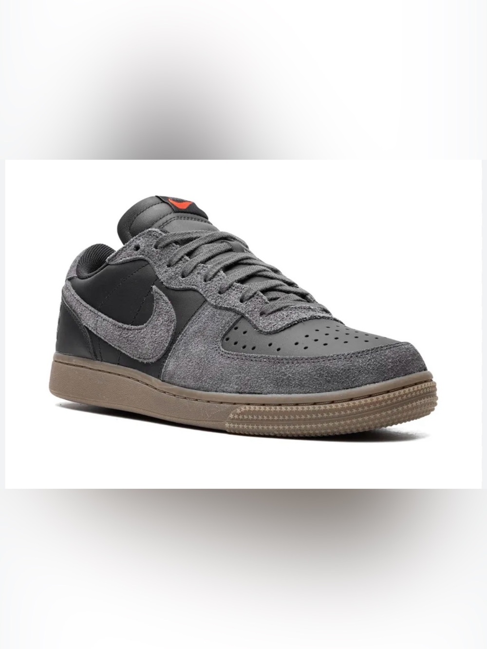 Nike Terminator Low Black Medium Ash Gum Suede Sneakers - In like new condition.